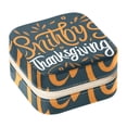 thumbnail image 1 of Thanksgiving Travel Portable Square Decorative Box with Necklace Holder and Jewelry Organizer - Ideal for Rings, Earrings, Necklaces, Bracelets - Suitable for Girls and Women, 1 of 6