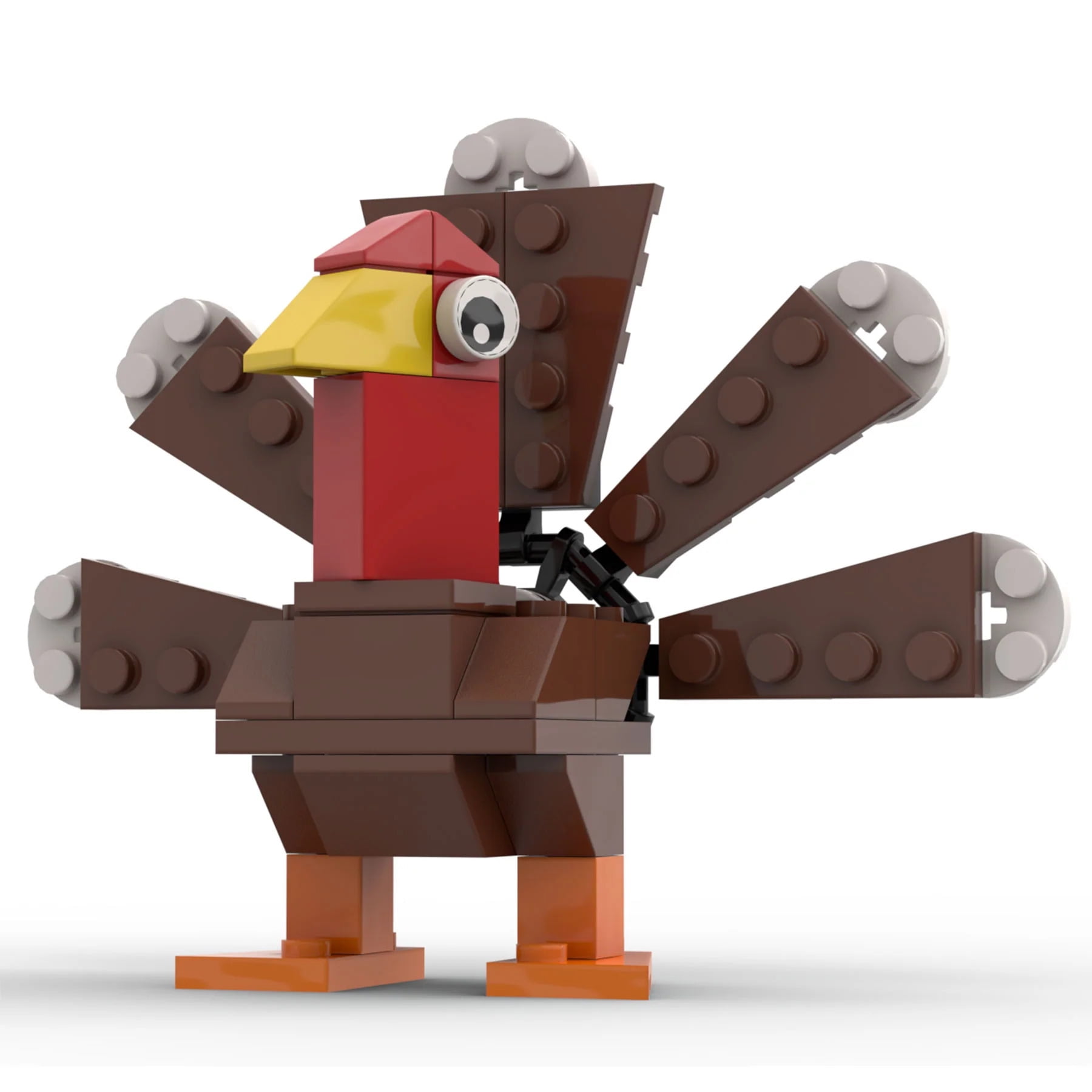 Thanksgiving Turkey B3 Customs Set made using LEGO bricks Walmart