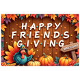 thumbnail image 1 of Thanksgiving Turkey Banner Colorful Leaves Pumpkin Decoration Rustic Party Decoration for Friendsgiving Celebration Autumn Gathering Indoor Event, 1 of 9