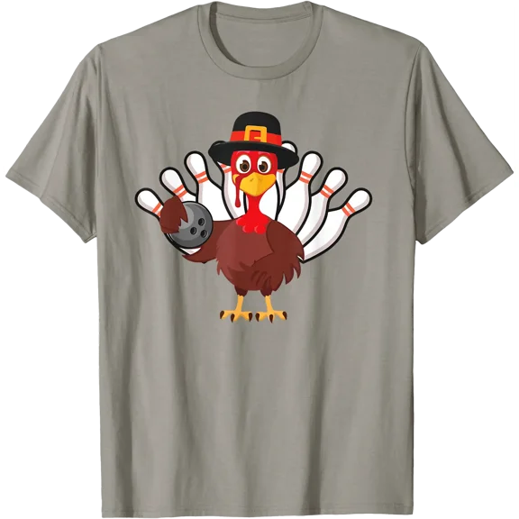 Thanksgiving Turkey Bowling T-Shirt, Unisex T-Shirt