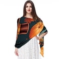thumbnail image 1 of Thanksgiving Turkey Breathable Chiffon Yarn Silk Scarf 180*73 - Light Translucent Shawl Wrap 28.7x70.86in, 1 of 6
