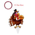 thumbnail image 1 of Thanksgiving Turkey Decors Metal Turkey Fall Garden Stakes Turkey Pumpkin Thanksgiving Decorations Welcome Harvest Decorations Outdoor Thanksgiving Yard Stakes for Autumn Yard Lawn Porch Decor, 1 of 9
