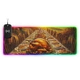 thumbnail image 1 of Thanksgiving Turkey Dinner Wireless Charging RGB Gaming Mouse Pad Large Keyboard Mat Rubber Base 13 Light Modes, 1 of 6