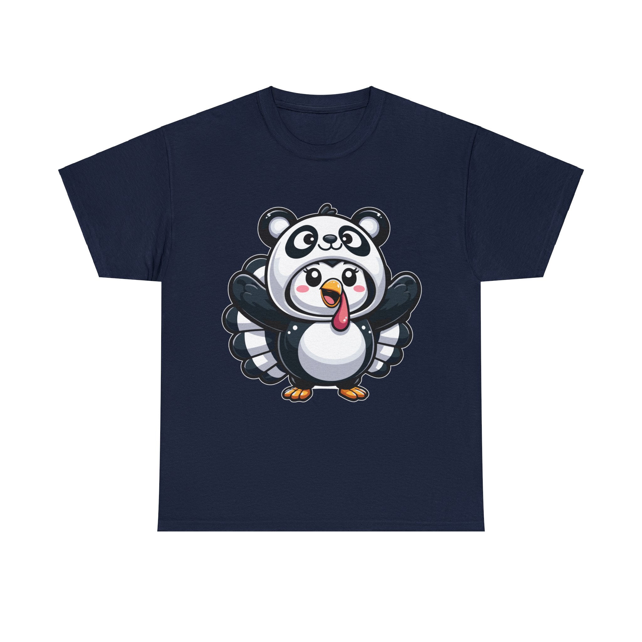 thanksgiving turkey disguised as cute panda unisex graphic tee