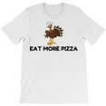 thumbnail image 1 of Thanksgiving Turkey Eat More Pizza, Funny Vegan Holiday Humor G9678 Unisex T-Shirt, Up to Size 5XL, 1 of 2