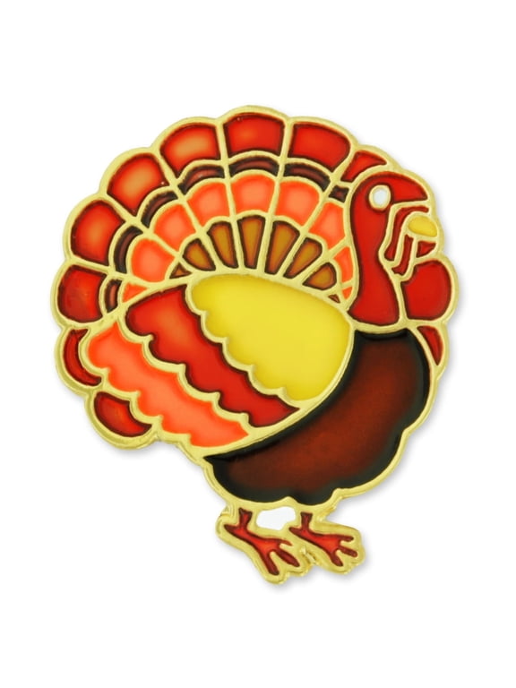 Thanksgiving Turkey Fall Enamel Lapel Pin