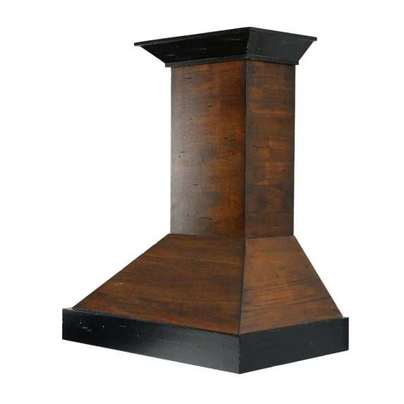 ZLine KBARRD42 Wooden Wall Mount Range Hood in Antigua and Walnut