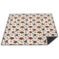 Layering Mat Thanksgiving Turkey Hat Maple Leaf Pattern Waterproof Picnic Blanket, 3 ...