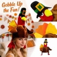 thumbnail image 1 of Thanksgiving Turkey Hat for Women Men Funny Cap Dress-up Cosplay Costume Decorative Turkey Tail, Soft Cartoon Party Decorations Accessories,Holiday Novelty Gift, 1 of 5
