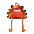 thumbnail image 1 of Thanksgiving Turkey Hats Funny Turkey Costume Novelty Turkey Headwear for Thanksgiving Night Event Dress-up Party B One Size, 1 of 5