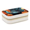 thumbnail image 1 of Thanksgiving Turkey Leaves Velvet Portable Decorative Box with Removable Compartment - Jewelry Stand, Necklace Organizer, and Gift, 1 of 7
