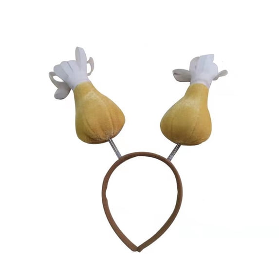 Thanksgiving Turkey Leg Headband Festive Holiday Party Hair Accessory for Celebration Events