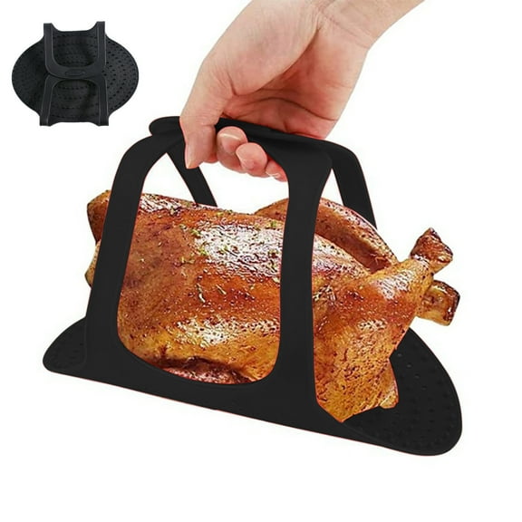 Thanksgiving Turkey Lifter | Heat-Resistant Silicone Roast & Poultry Lifter | Flexible Sling for Oven Grilling & Cooking | Safe Non-Slip Grip for Turkeys Chickens & Roasts