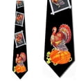 thumbnail image 1 of Thanksgiving Turkey Panels Necktie Mens Tie by Tie, 1 of 2
