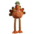 thumbnail image 1 of Thanksgiving Turkey Plush Decoration Turkeys Couple Shelf Doll 17.4 Inch Standing Large Turkey Stuffed Doll With Retractable Spring Legs For Autumn Harvest Ornaments, Home Farmhouse Fall Decor, 1 of 5