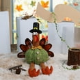 thumbnail image 1 of Thanksgiving Turkey Plush Decoration Turkeys Couple Shelf Doll 19.1 Inch Standing Large Turkey Stuffed Doll With Retractable Spring Legs For Autumn Harvest Ornaments Home Decor, 1 of 4