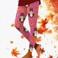 thumbnail image 1 of Thanksgiving Turkey Print Comfortable Breathable Leggings For Women Womens Work Outfits Womens Warm Leggings Pack Leggings plus Size Business Clothes for Women Work Leggings Bike Shorts Womens, 1 of 4
