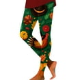 thumbnail image 1 of Thanksgiving Turkey Print Women's Leggings Comfortable Breathable Stretchy Soft Workout Yoga Pants Casual Tights for Running Gym, 1 of 2
