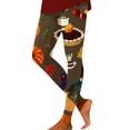 thumbnail image 1 of Thanksgiving Turkey Print Women's Leggings Comfortable Breathable Stretchy Soft Yoga Pants For Workout Casual Wear, 1 of 2