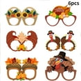 thumbnail image 1 of Thanksgiving Turkey Pumpkin Paper Glasses Children Adult Photo Props Decoration Supplies Event & Party Easy To Use, 1 of 3