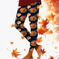 thumbnail image 1 of Thanksgiving Turkey Pumpkin Print High Waisted Tight Comfortable Breathable Sports Leggings for Women plus Size Boy Shorts Women Underwear Shorts Womens Workout Top plus Size Leggings for Women, 1 of 4
