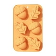 thumbnail image 1 of Thanksgiving Turkey Pumpkin Silicone Mold Bakeware Single Cake Pan, Fall Festive Pastry Tray, Non-Stick Mini Cupcake Dessert Making Silicone Mold Holiday Feast Baking, 1 of 7
