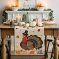 thumbnail image 1 of Thanksgiving Turkey Table Runner, Autumn Thanksgiving Kitchen Dining Table Decoration for Home Party Decor 13x36 Inches, 1 of 9