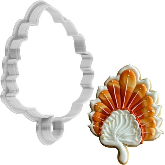 Thanksgiving Turkey Tail Cookie Cutter 4 Inch Made in USA by WONDERTORY