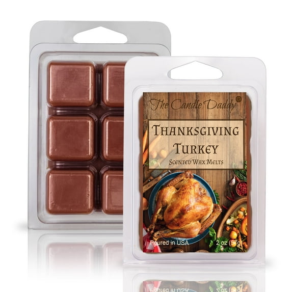 Thanksgiving Turkey - Thanksgiving Turkey Sage Scented Wax Melt - 1 Pack - 2 Ounces - 6 Cubes