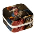 thumbnail image 1 of Thanksgiving Turkey Travel Portable Decorative Box - Square Jewelry Storage and Organizer Box for Rings, Earrings, Necklaces, and Bracelets - Suitable for Girls and Women - Necklace Organizer Box, 1 of 6