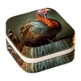 thumbnail image 1 of Thanksgiving Turkey Travel Portable Square Jewelry Display and Decorative Box with Bracelet Holder - Ideal for Rings, Earrings, Necklaces, Bracelets, and More - Suitable for Girls and Women, 1 of 6