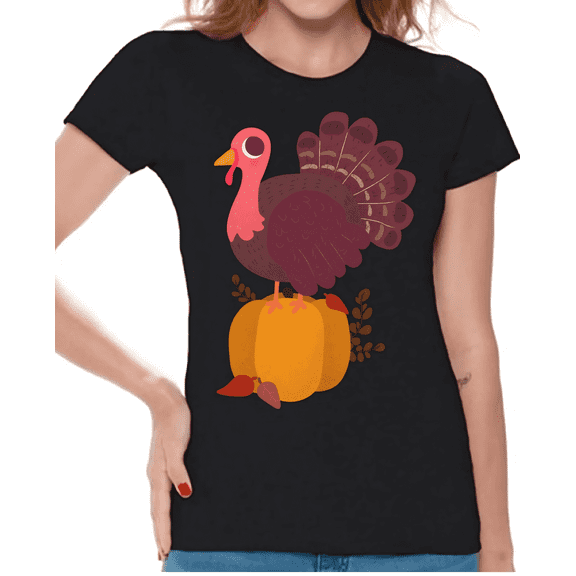 Thanksgiving Turkey Women's Shirt – Festive Holiday Top for Family Gatherings