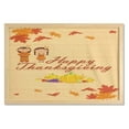 thumbnail image 1 of Thanksgiving Wall Art with Frame, in Costume Preserving Indigenous Heritage, Printed Fabric Poster for Bathroom Living Room Dorms, 35" x 23", Multicolor and Orange, by Ambesonne, 1 of 2