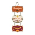 thumbnail image 1 of Thanksgiving Welcome Sign Paper Door Hanging, Fall Decoration with Turkey/Pumpkin Patterns, Rustic Design for Front Door, Farmhouse Style, 1 of 6