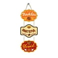 thumbnail image 1 of Thanksgiving Welcome Sign Paper Door Hanging, Fall Decoration with Turkey/Pumpkin Patterns, Rustic Design for Front Door, Farmhouse Style, 1 of 6