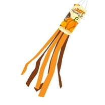 Thanksgiving Windsock 28inch Polyester Outdoor Decoration with Fall