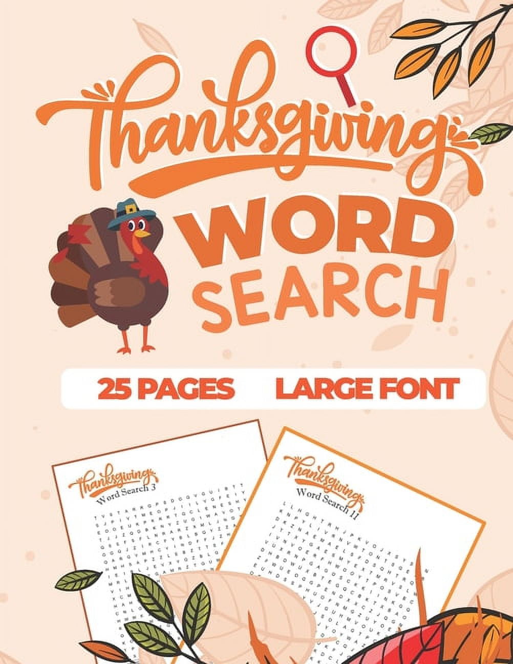 Thanksgiving Word Search: Word Search Fall & Winter - 25 Puzzles About ...