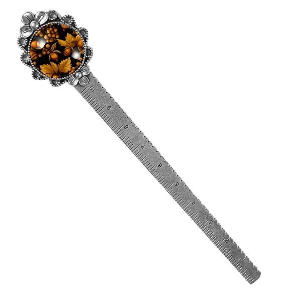 Thanksgiving acorns Silver Lace-Edged Bookmark - Reading Accessory for Book Lovers