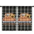 thumbnail image 1 of Thanksgiving and Fall Decor Turkey Design Tier Curtains 2 Pack Semi-Sheer,52x84in Kitchen Curtains Fall Holiday Long Curtain, 1 of 5
