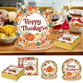 thumbnail image 1 of Thanksgiving disposable tableware set—festive paper plates, napkins and cups for seasonal parties and buffets, 1 of 6