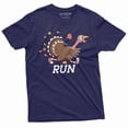 thumbnail image 1 of Thanksgiving funny shirt turkey running t-shirt run funny Thanksgiving dinner tee shirt (3X-Large Navy Blue), 1 of 7
