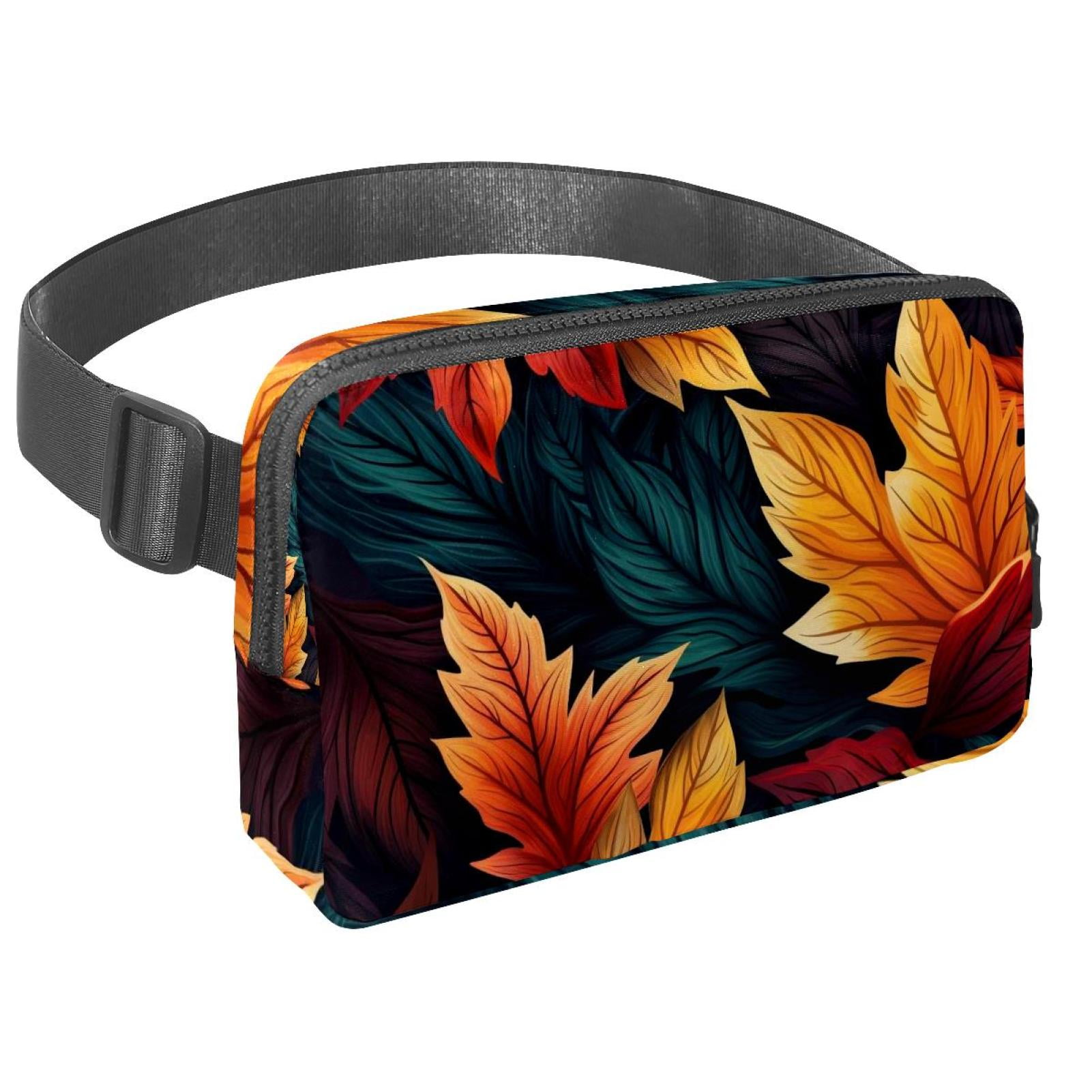 Thanksgiving leaves Lightweight Adjustable Crossbody Bag Fanny Pack Running Belt Extension Strap Unisex