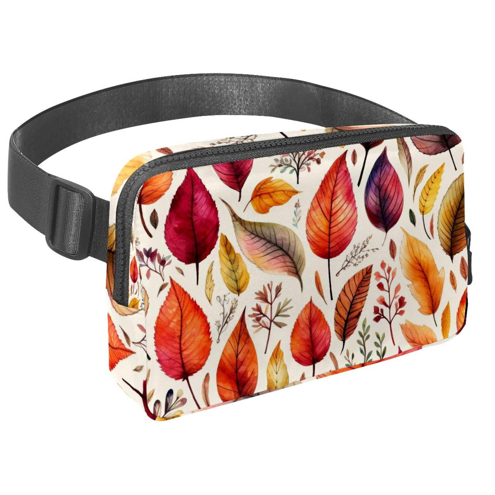 Thanksgiving leaves Lightweight, Adjustable Waist Pack Crossbody Bag Running Belt with Extension Strap - Unisex