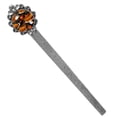 thumbnail image 1 of Thanksgiving pumpkin pie Vintage Silver Lace-Edged Bookmark: a Delightful Gift for Book Lovers and Readers, 1 of 5