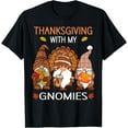 thumbnail image 1 of Thanksgiving women gnome fall leopard Turkey men girls T-Shirt, 1 of 8