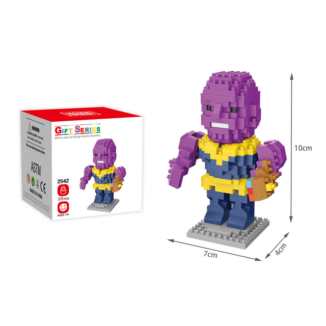 Thanos Building Block Learning Toys for Kids and Superhero Fans