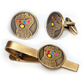 thumbnail image 1 of Thanos Infinity Gauntlet Cufflinks, Avengers Tie Clip, Groomsmen Jewelry, Men’s Wedding Gifts, 1 of 4