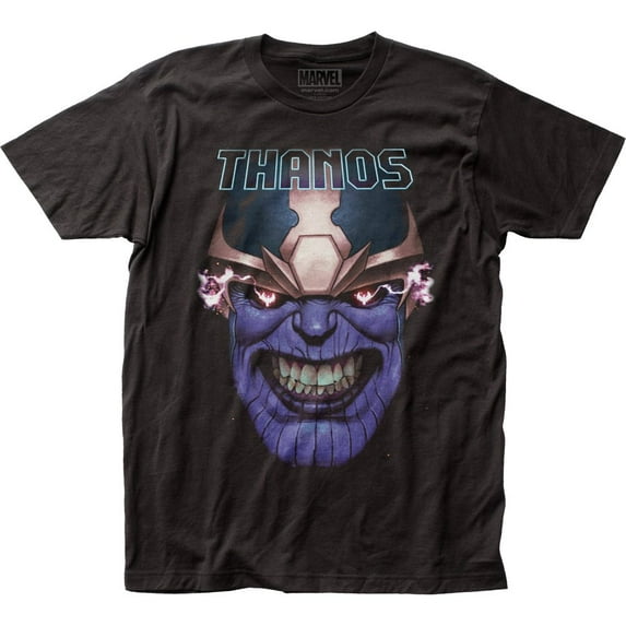 Marvel Men's Thanos Teeth Clenched T-Shirt Black M