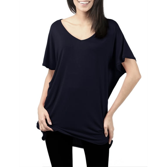 Thanth Women's Loose Fit Tunic Tops and Long Shirts with Plus Size