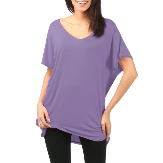 Thanth Women's Loose Fit Tunic Tops and Long Shirts with Plus Size